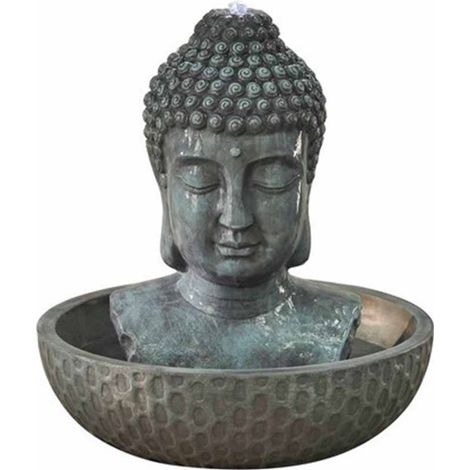 Zen Buddha Outdoor Water Feature - L70 x W70 x H76 cm