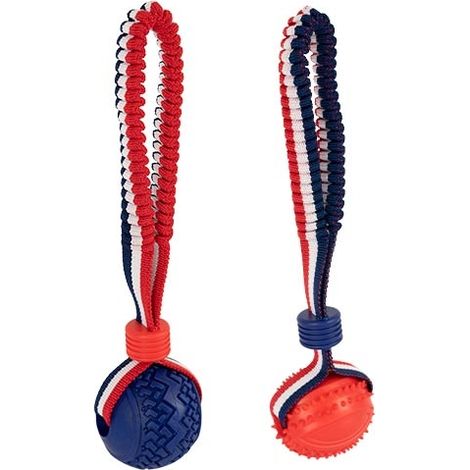 Lanzador elástico con pelota LANZADOR PELOTA OVALADA ROJA (1/4)