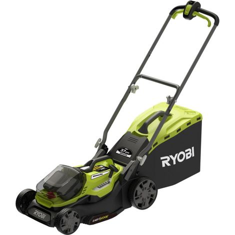 Tondeuse sans Fils Brushless 18V One+ RY18LMX37A-0 – Coupe Ø37 cm, Mulching ou Ramasse, Réglage Centralisé, Poignée Ergo, Mulching – Batterie Non Incluse (1/5)