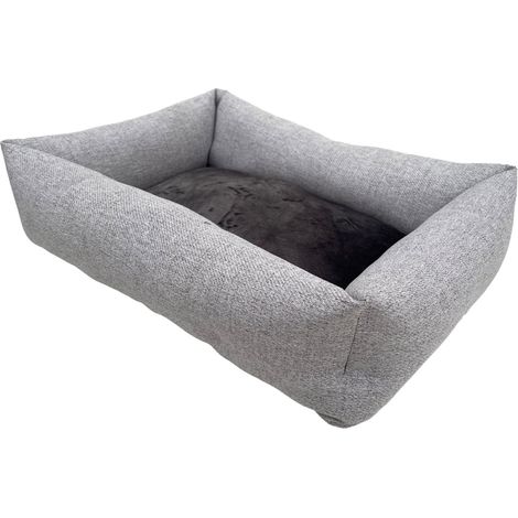 Lebon Hundebett Bonny XL 85 x 70 cm grau-schwarz