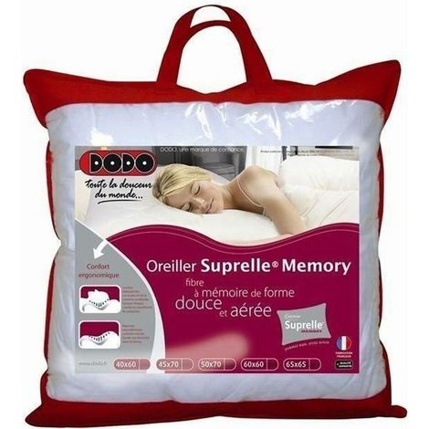 Almohada Dodo SUPRELLE MEMORY 65x65 cm blanca ergonómica (1/5)