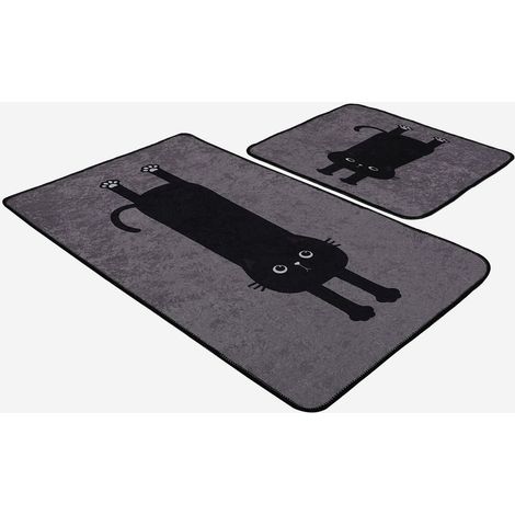 Set rutschfester Polyestermatte für das Badezimmer Comfort (1/5)