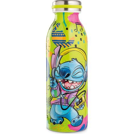 Disney Stitch, Bottiglia termica verde ml 500