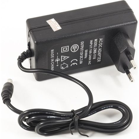 TRADE SHOP - Alimentatore Trasformatore Da 12v 2.1a Per Monitor Tv Apparecchiature Elettriche -