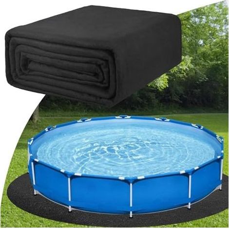 Schutzmatte für Aufstellpools, Unterlage für den Poolboden, verhindert Beschädigungen, verlängert die Lebensdauer, Poolfolie 2,5 Meter - (1/5)