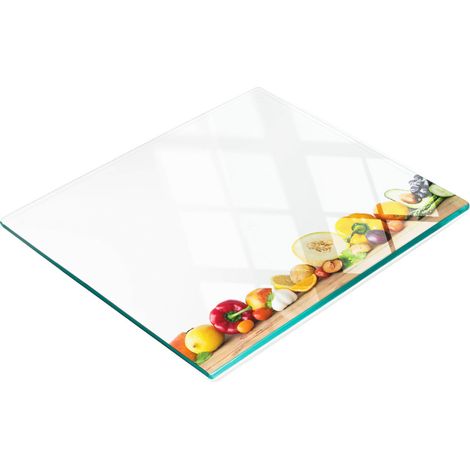 Tagliere e vassoio decorativo in vetro per frutta e verdura, 60x52 cm (1/5)