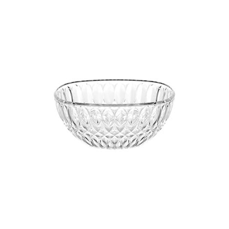 Guzzini - Vanity, contenedor de 16 cm, transparente, en SAN Bio-based y SMMA Bio-based - ARIA