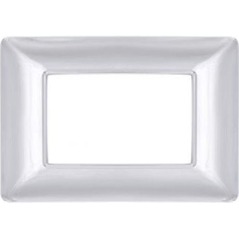 Technopolymer platte joy kompatibel bticino matix am4803gcr 3 module silber chrom - m8003-04