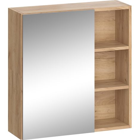 Badspiegelschrank Senyo, Anthrazit, 62 x 64 cm, Vicco