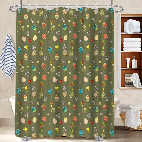 Rideau de bain 180x180 artistique polyester pour salle de bain pour appartement (1/5)