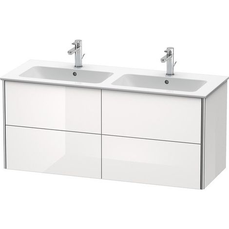 Meuble sous-vasque XSQUARE 560x1280x478mm blanc brillant lack