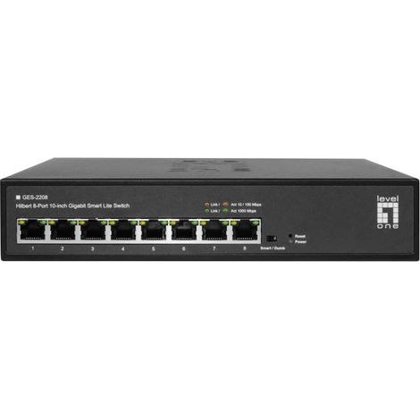 LevelOne GES-2208 Smart Lite Gigabit Switch 8 Ports 10" (1/4)