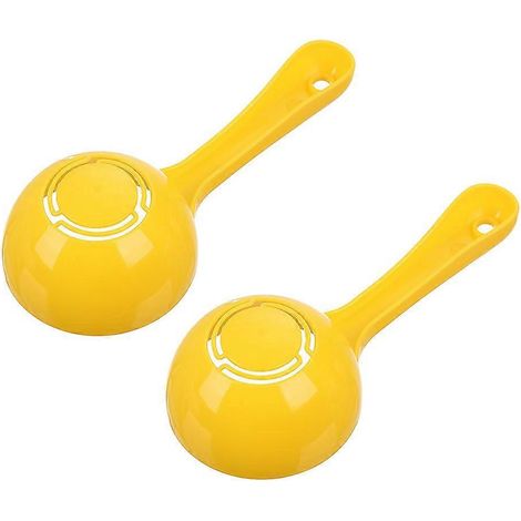 2 cuillères à riz semi-circulaires, pelles, cuillères à porridge, cuillères à sushi (jaunes)-18.5X8CM-Yellow (1/3)