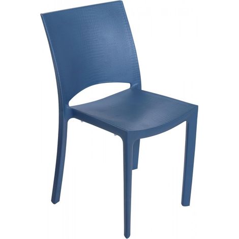 STOCK 24 SEDIE IN TECNOPOLIMERO COCCO - GRANDSOLEIL Colore: Blu marine (1/4)