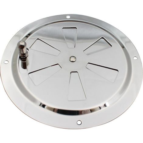 Grille de ventilation ronde réglable en acier inoxydable pour l'entrée et la sortie d'air (1/5)