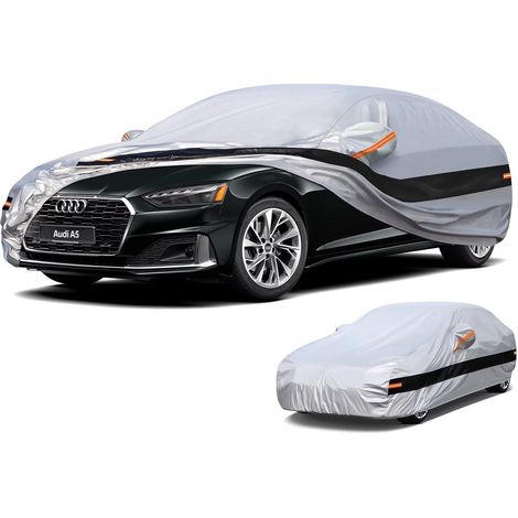 Bâche Protection Voiture Exterieur pour A5 Cabrio Sportback Coupe (2009-2025) - 10 Couches, 100% Imperméable, Matière Souple et Respirante (1/5)