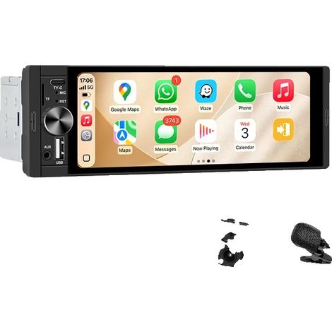Autoradio, touchscreen, funzione di controllo vocale, K50 Wireless+MIC+CAM (1/2)