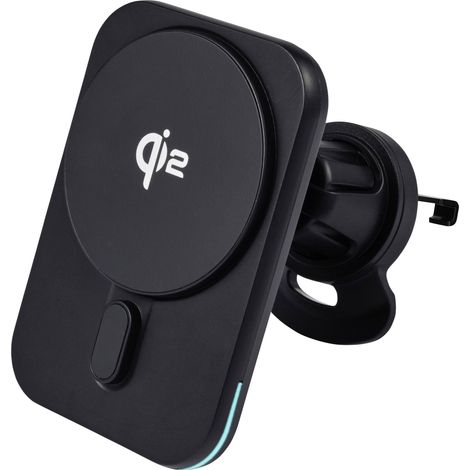 Renkforce Chargeur à induction RF-Qi2WCar-01 RF-6662044 Sorties raccordement magnétique noir Y297553 (1/4)