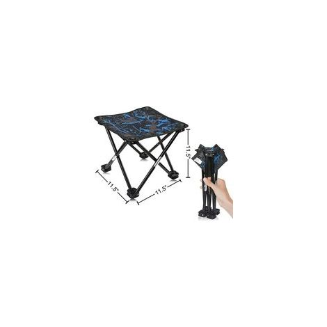 Tabouret de Camping Tabouret Pliant Portable Chaise Portable Mini Tabouret Pliable Tabouret de pêche pour Adultes Pêche Randonnée Jardinage