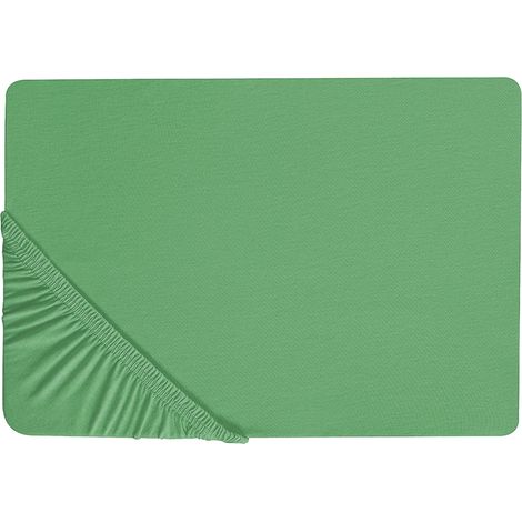 Fitted Sheet JANBU Cotton 200 x 200 cm Green