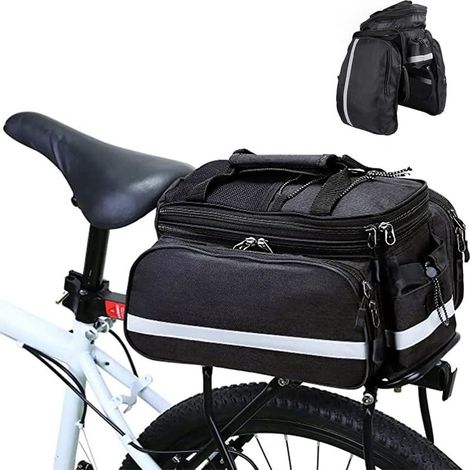 Porte-bagages de vélo Sacs de sacoche pour sac de sacoche arrière de vélo Sac de bagage indéchirable Sac de vélo Porte-bagages de vélo multifonctionnel Sac de siège arrière de vélo Housse de pluie (1/5)