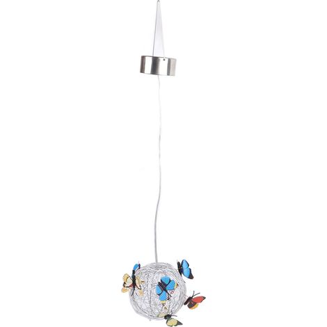 Lampe solaire suspendue LED étanche à lumière colorée, lanterne solaire décorative pour terrasse et jardin. (1/5)