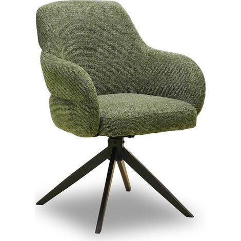 Chaise pivotante Nolan tissu vert Takasit (1/5)