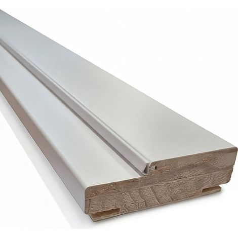 Stipite per porte laminato bianco verniciabile e guarnizione mm 40 x 130 x 2170 (1/3)