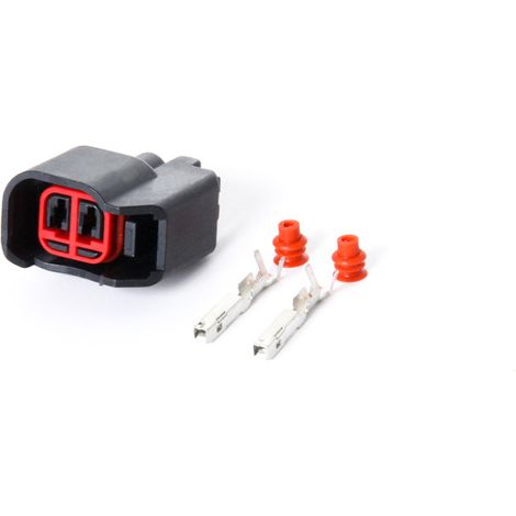 DJ7029F-1.5-21 Bouchon d'injecteur de carburant Chevrolet, bouchon de faisceau de câblage Red Card EV6, manchon de connecteur automobile. (1/3)