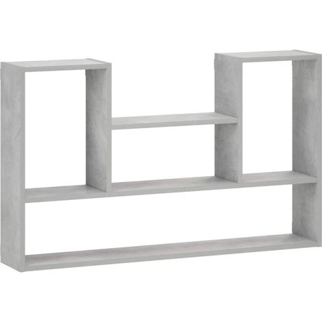 Wall Shelf Concrete Grey 100 x 17 x 60 cm Engineered Wood vidaXL (1/5)
