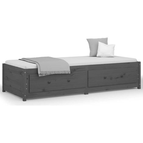 Maison Exclusive - Tagesbett Grau 90x200 cm Massivholz Kiefer (1/5)