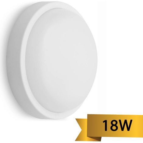 Lampada LED Da Parete 18W Applique Rotonda Luce Fredda Interno Esterno FC102 (1/5)