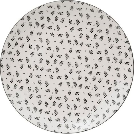 Lot de 6 Assiettes Plates "Iris" 26cm Beige (1/2)