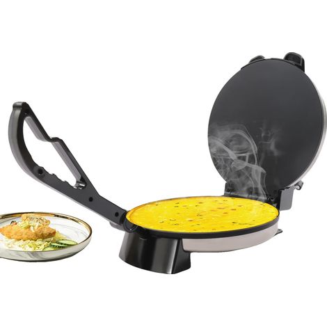 Roti Maker, 1500 W de puissance, 10 pouces de diamètre, température réglable, plaques de chauffage doubles, matériau antiadhésif (1/5)