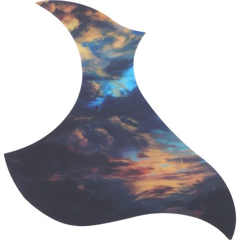 Protecteur Autocollant Décoratif pour Guitare Acoustique - Accessoire Instrument de Musique (Motif Marin) (1/5)