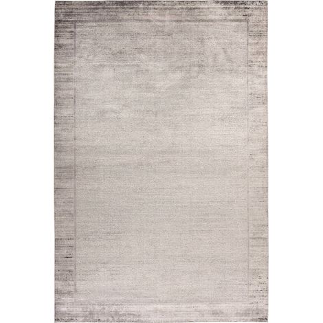 Tapis intérieur gris en viscose style classique moderne - 150 x 80 cm (1/3)