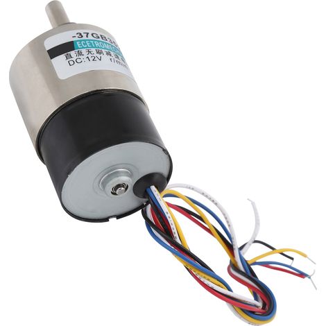 Moteur sans balais CC 12V XD-37GB35, couple élevé 30rpm/min, sens horaire/antihoraire, avec support et variateur de vitesse (1/5)