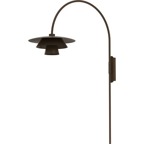 Applique murale décorative brune Plato Luminex, 1xE27 15W, métal