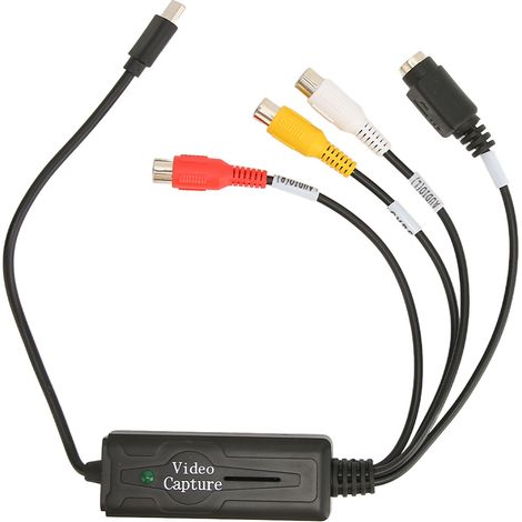 Carte d'acquisition vidéo USB-C, convertisseur vidéo monocanal pour téléphone portable, ordinateur, décodeur, moniteur AV (1/5)
