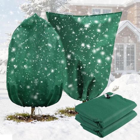 (2 Pièces) Voile Hivernage Plante Exterieur, 80x120cm Protection Hivernale pour Plantes, Grandes Housses de Protection Hivernale, Protection Hivernal (1/4)