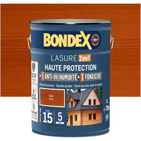 Lasure 2 in 1 Alta Protezione - Teak Satinato - BONDEX - 5 L