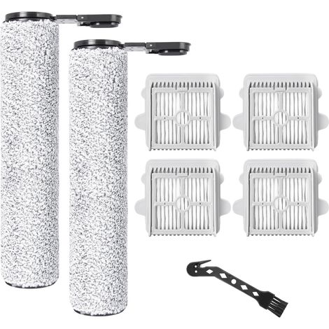 Ersatzbürstenrolle und Filter für Roborock F25 ACE / F25 RT / F25 LT / F25 ALT / F25 Nass- und Trockensauger, 2 Rollenbürsten, 4 HEPA-Filter, 1 Reinigungsbürste (1/5)