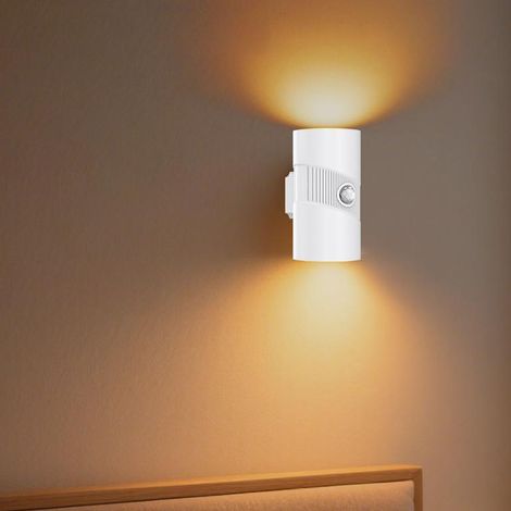 Veilleuse LED Intelligente avec Détecteur de Mouvement, Rechargeable USB, Base Magnétique, 3 Couleurs, Lumière Automatique pour Couloir et Placard (1/4)