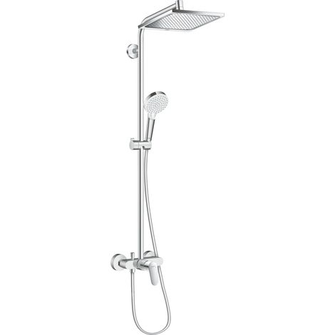 Hansgrohe Crometta - Duschsäule Showerpipe E 240 mit Armatur, verchromt 27284000 (1/10)