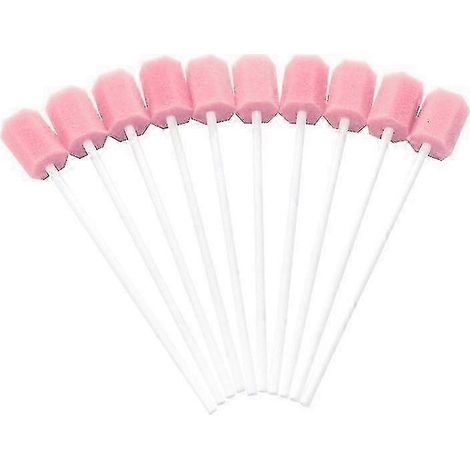 Éponges de nettoyage buccal - Lot de 100 éponges jetables avec bâtonnet Hfmqv Couleur aléatoire 100 pièces SZRH A-GB (1/5)