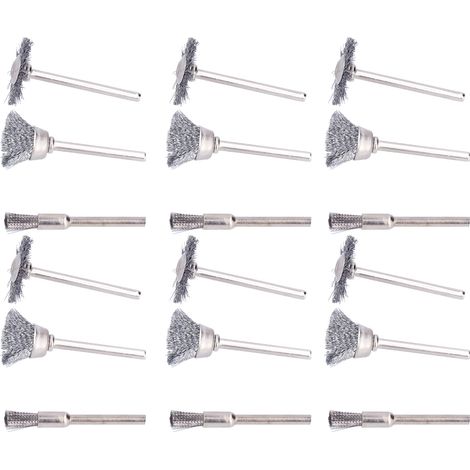Kit de 60 brosses métalliques en fil d'acier pour outil rotatif (1/5)