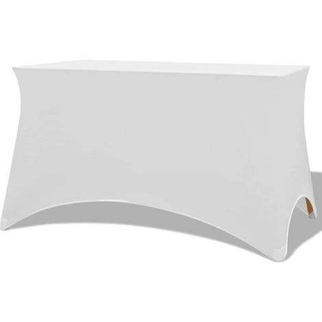 Nappe extensible, 2 pièces, 120 x 60,5 x 74 cm, blanche