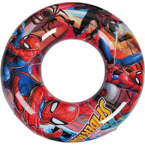 Kids Swimming Float, Inflatable Float 55cm Baby Inflatable Pool Ring Inflatable Float for Children with Cartoon Design for 3-6 Years Old Summer Toys, Spider (1/5)