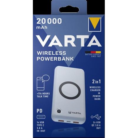 Varta 57909 101 111 batería portátil blanca 20000 mAh