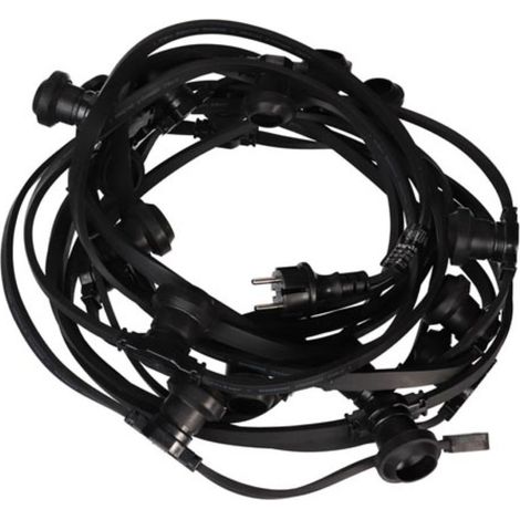 HQ-Power Guirlande lumineuse, sans ampoules, pour intérieur et extérieur, 20 x E27, 10 m (1/5)